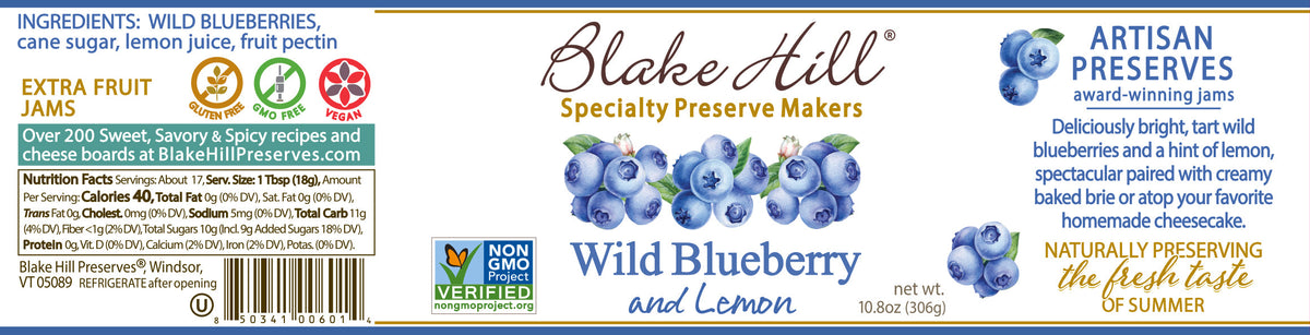 Wild Blueberry Preserve 10.8oz
