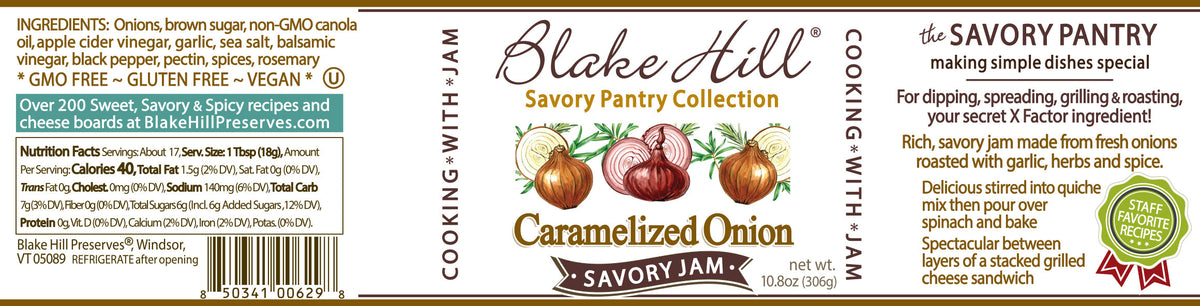 Caramelized Onion Savory Jam, Jams & Jellies from Blake Hill Preserves