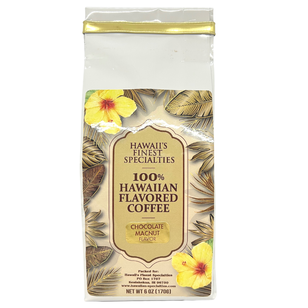 Hawaii's Finest Specialties - 100% Hawaiian Chocolate Macadamia Nut Coffee by Tastes of Aloha