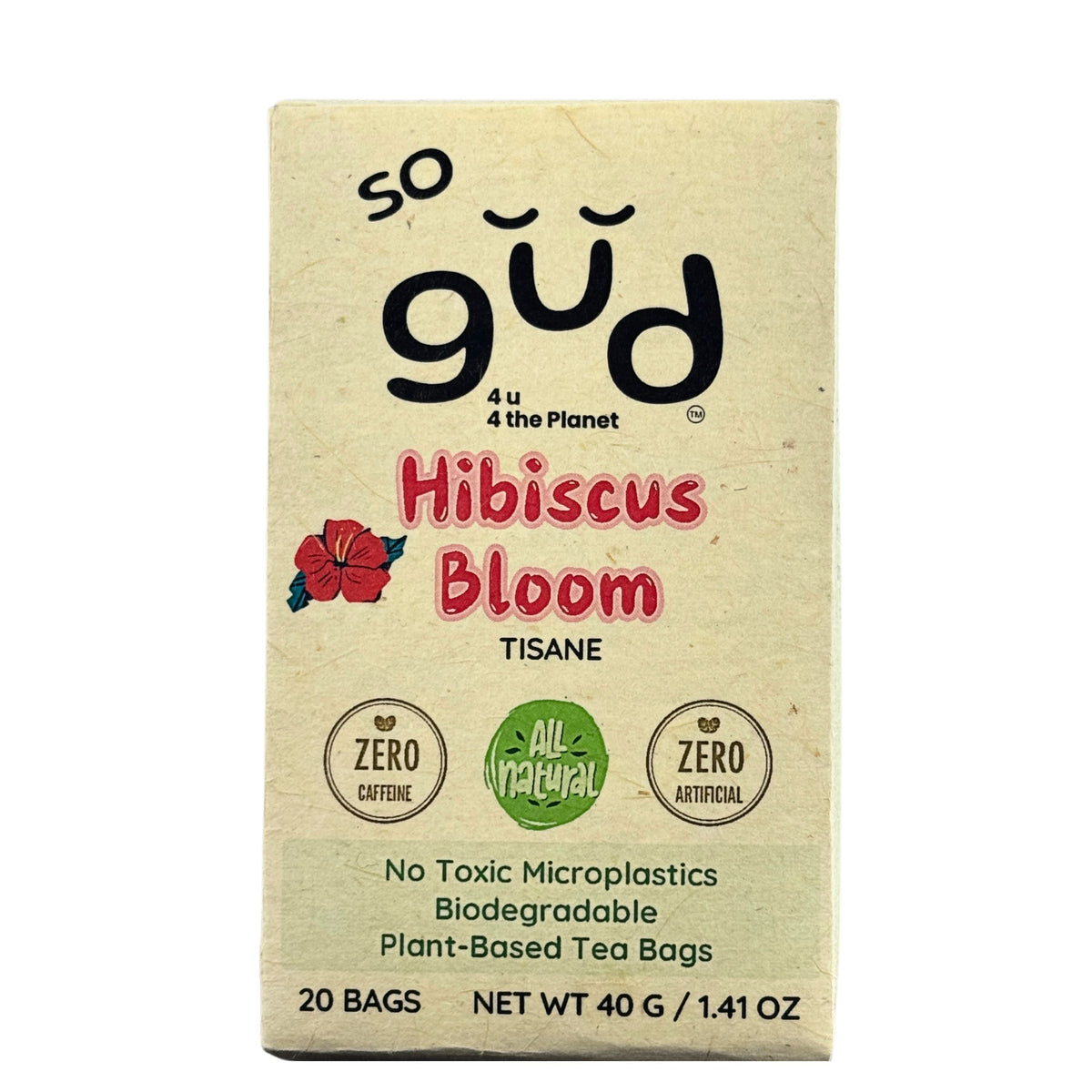 Hibiscus Bloom Tisane | Plant-based Tea Bags, image 4 of 4