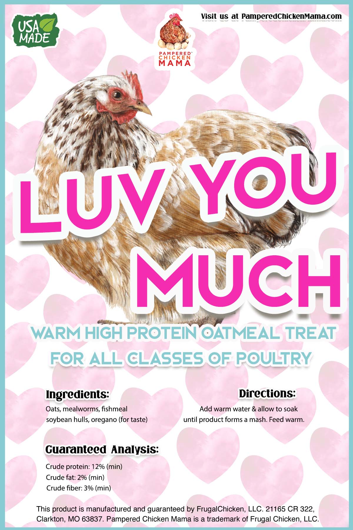 Luv U Much Mealworm & BloomGrubs Treat: Just Mix With Water For A Fun Treat! from Dahlia Pets