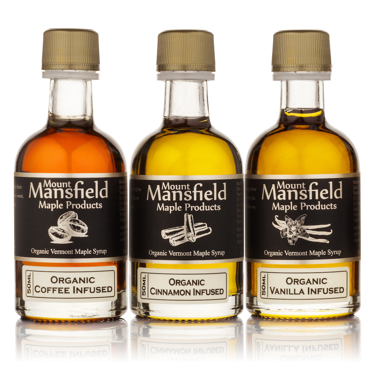 3 pack Infused Vermont Maple Syrup Sampler Set, image 2 of 2