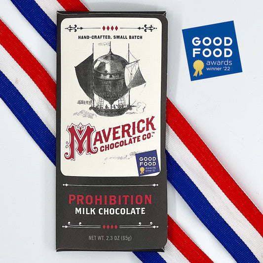 Prohibition Milk Chocolate, Confection from MaverickChocolate