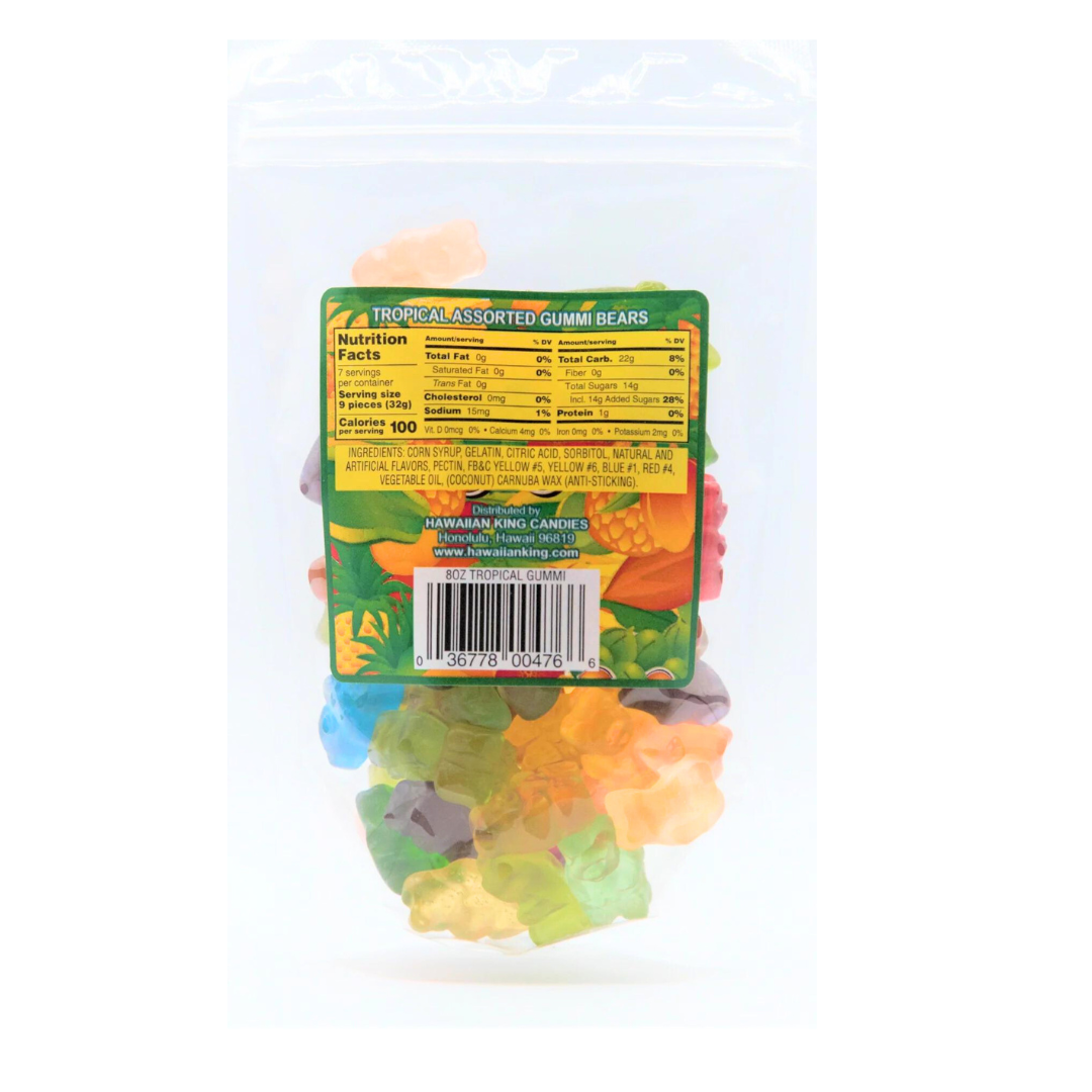 Fruits of the Islands Tropical Assorted Fruit Gummi Bears, image 2 of 2