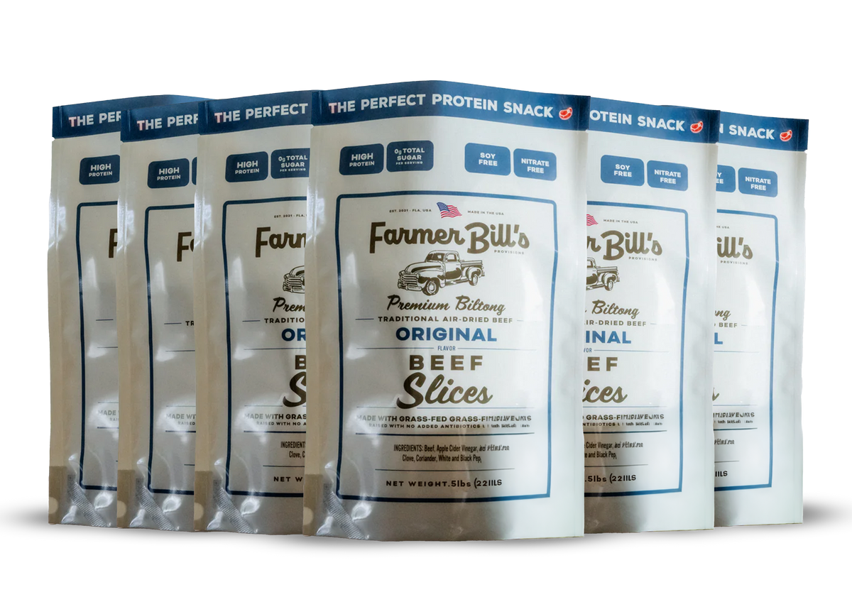 1/2 lb Sliced Original Beef Biltong, *BUNDLE ITEM from Farmer Bill's Provisions