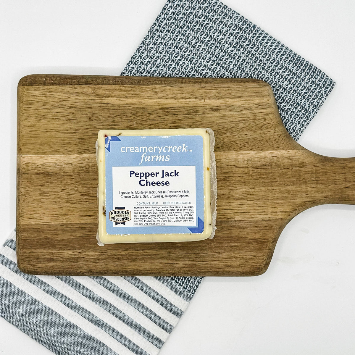 Wisconsin Pepper Jack Cheese from Creamery Creek Farms