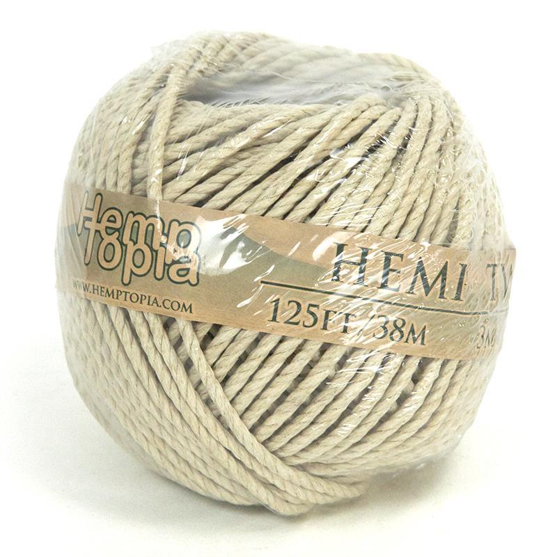 Hemp Twine Thick (125 Ft Roll) by Grow Organic
