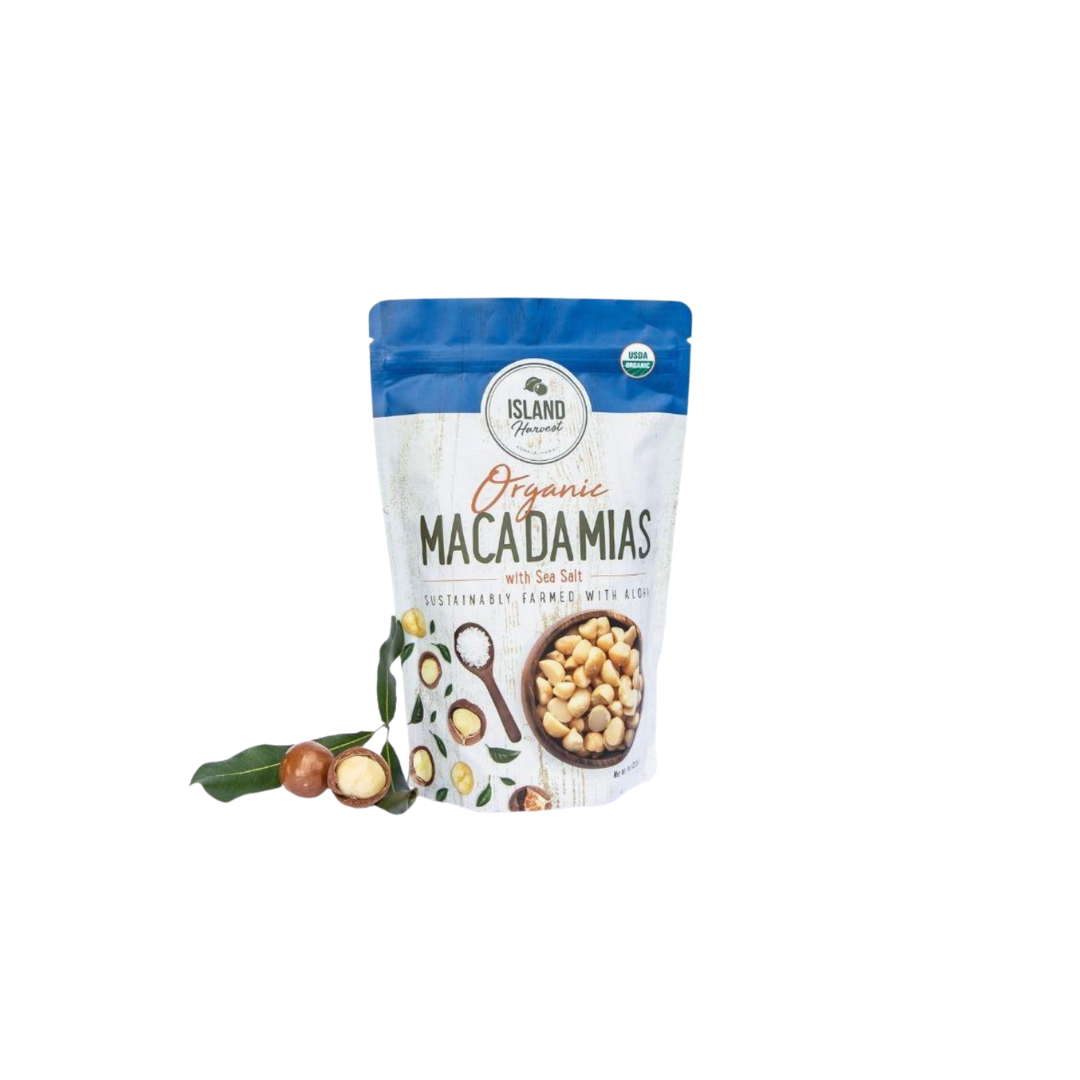 Island Harvest - Organic Macadamias with Sea Salt 4oz by Tastes of Aloha