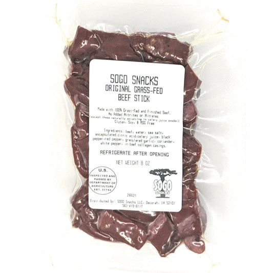 Sogo Snacks original 100% grass-fed beef bites