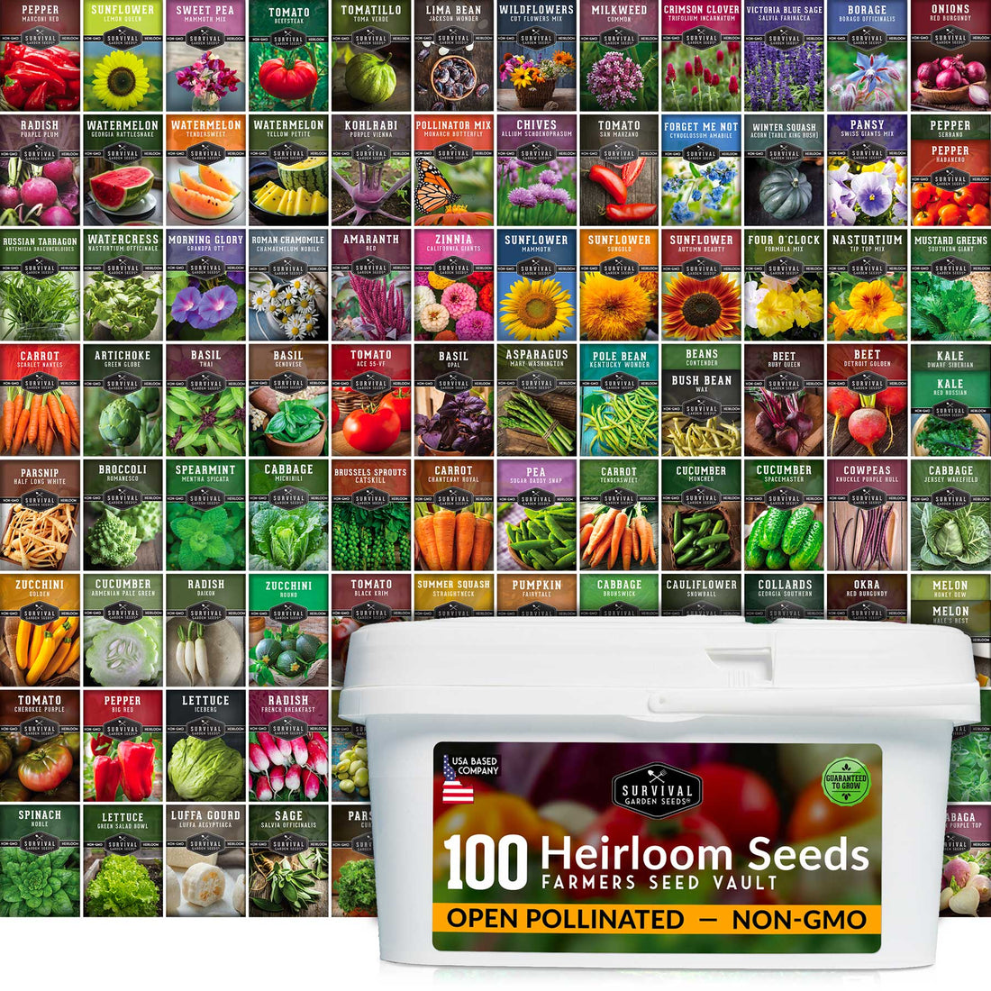 Survival Garden Seeds Complete Survival Garden Kit
