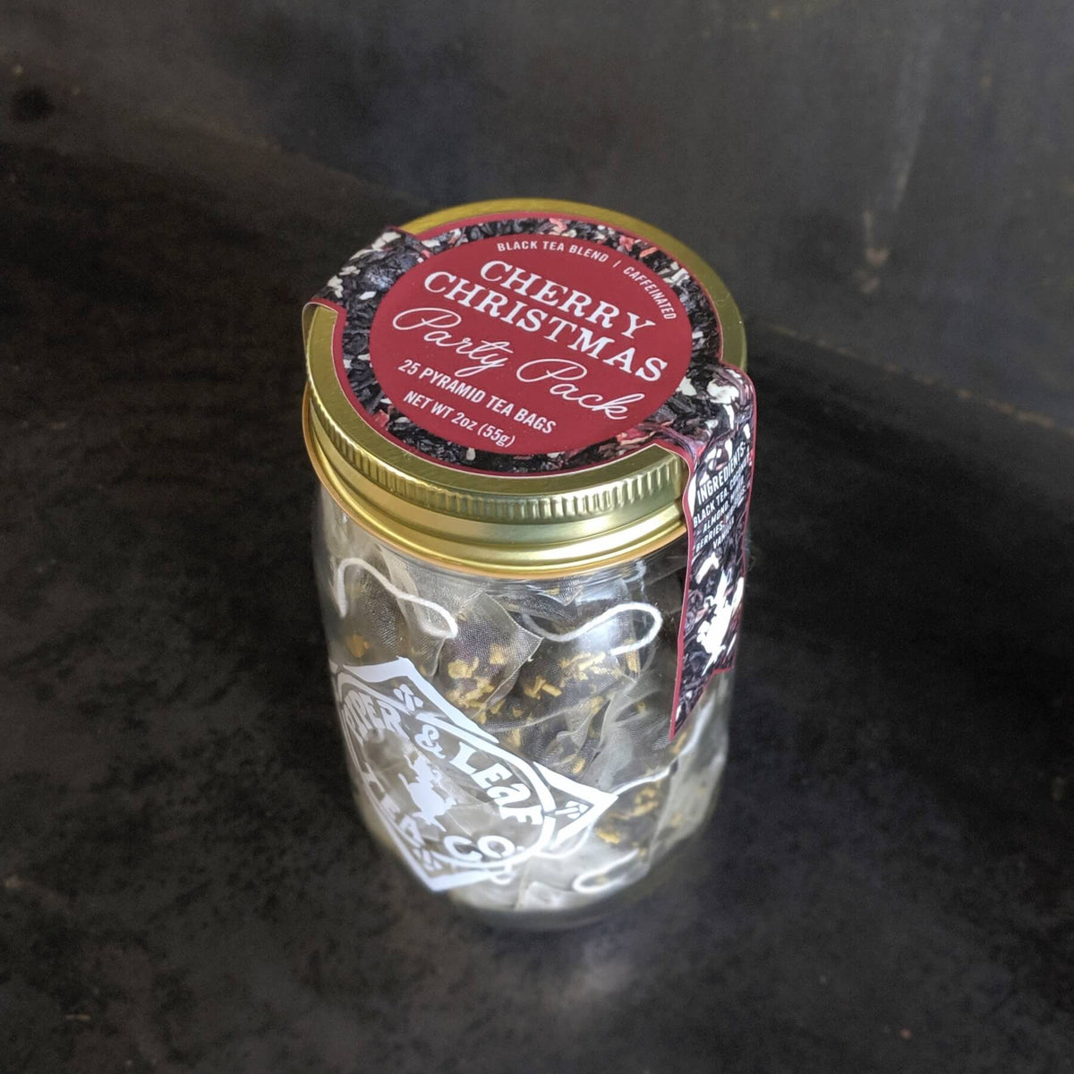 Cherry Christmas Party Pack 25 Sachets in Pint Jar, image 3 of 3