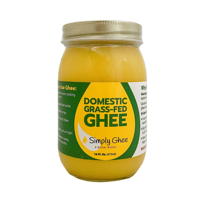 Domestic Grassfed Ghee 16oz, Dairy from Shop Simply Ghee