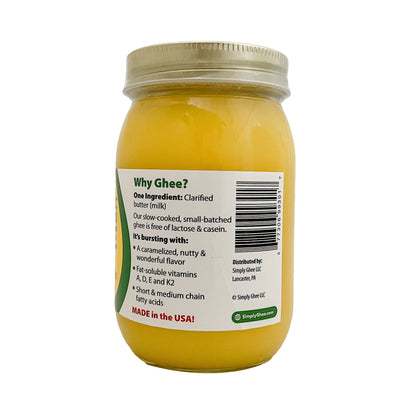 Domestic Grassfed Ghee 16oz, Dairy from Shop Simply Ghee