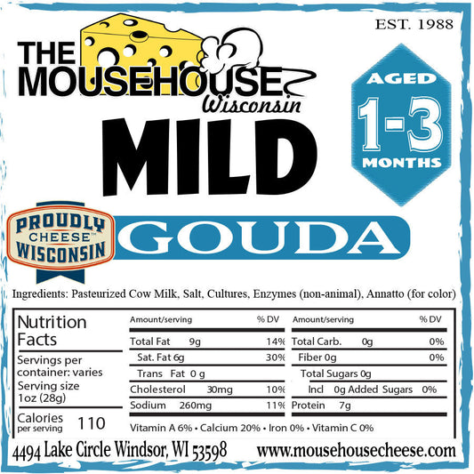 Mild Gouda, Approx wt. 12oz