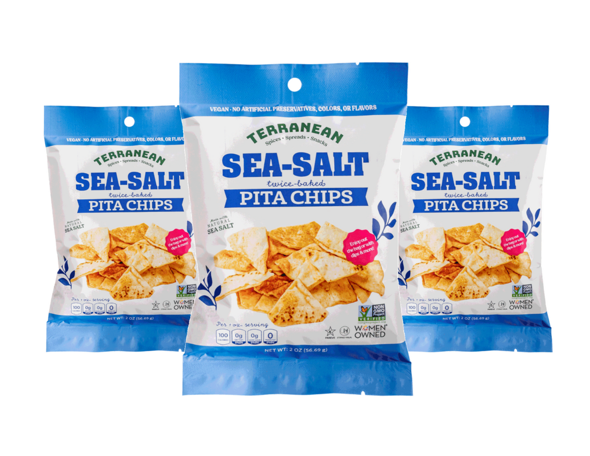 Sea Salt Chips (2 oz.) 3-pack from Terranean Spices, Spreads & Snacks