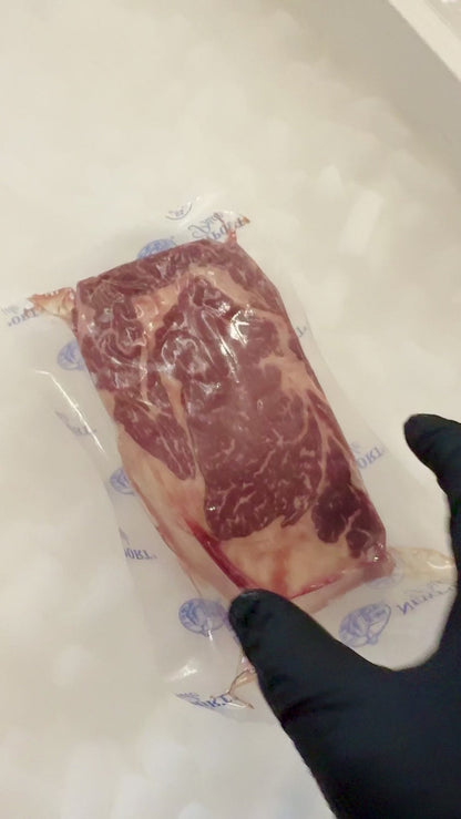 Natural Black Angus Prime Ribeye Steak, Grass Fed (Bulk Case)