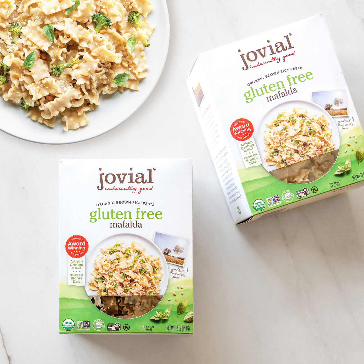 Organic Gluten Free Brown Rice Mafalda from Jovial Foods, Inc