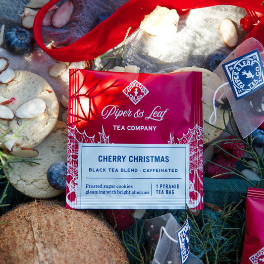 Cherry Christmas Case of Individually Wrapped Tea Bags- 50ct