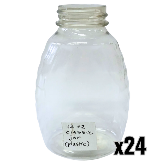 12 oz Plastic Classic Honey Jar, image 5 of 7
