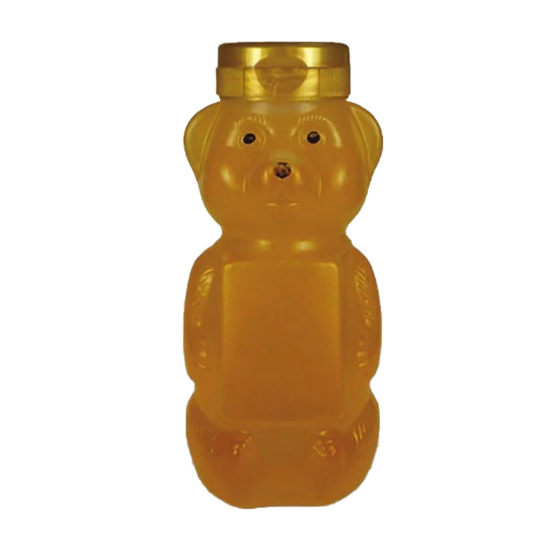 12 oz Plastic Flat Panel Honey Bears