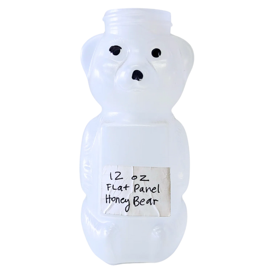 12 oz Plastic Flat Panel Honey Bears