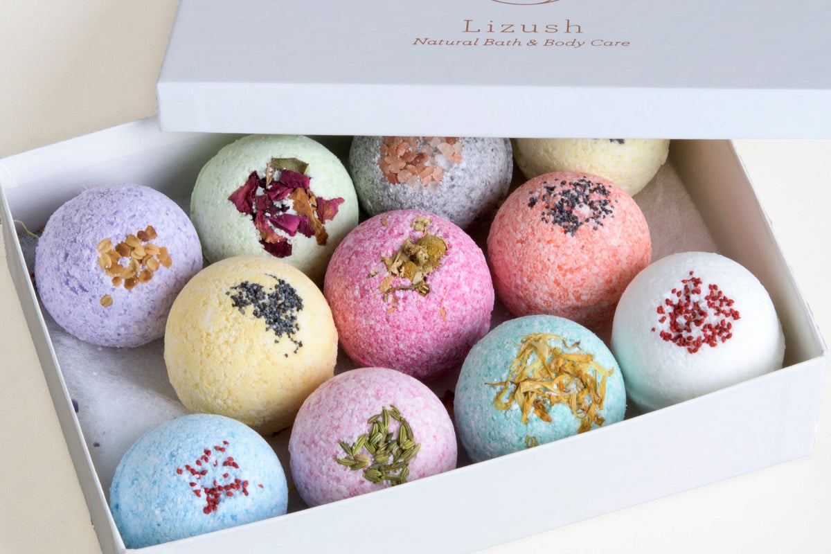 11 Bath Bombs Gift Box +  one Free Bomb to make 12 !!, Gift Box from Lizush