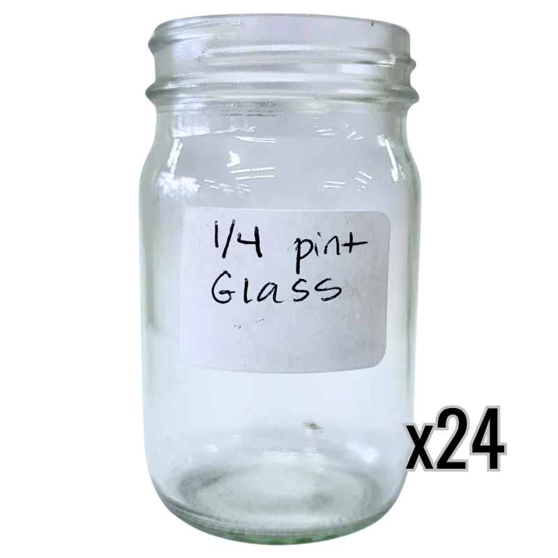 1/4 Pint Glass Jars - 4 1/4 oz