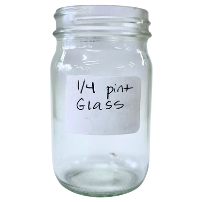 1/4 Pint Glass Jars - 4 1/4 oz