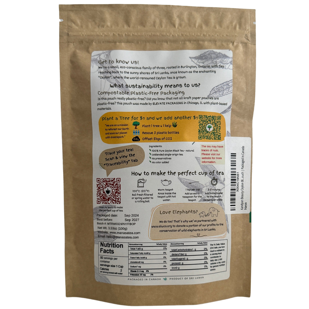 The Kandyan Beauty | Nayapane FBOP Loose Leaf Black Tea