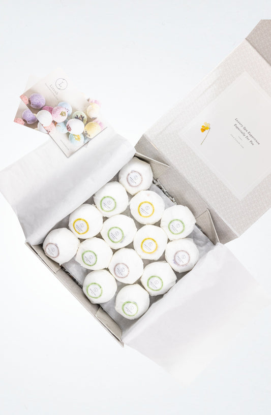 Bath Bombs Gift Box, Set of 14 Big 100% Natural Relaxing Bath Bombs, Gift Box from Lizush