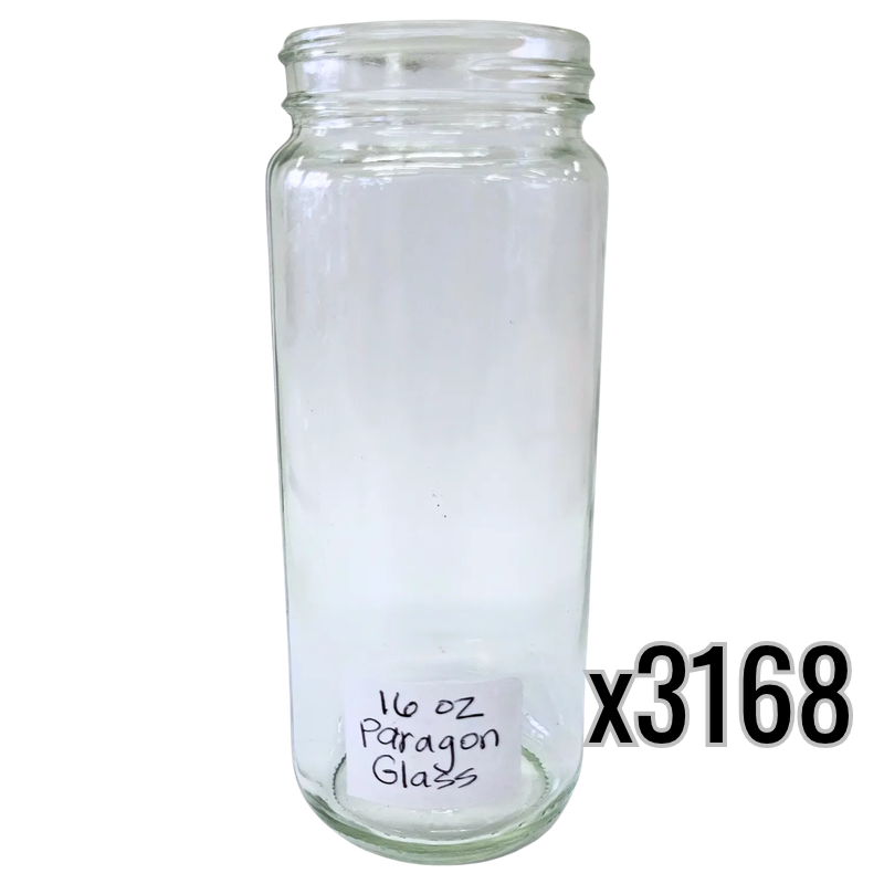 16 oz (12 fl oz) Glass Paragon Jars