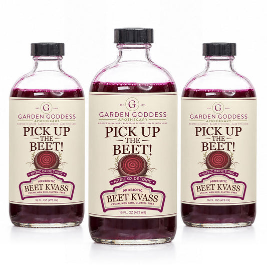 3-Pack Organic Raw Beet Juice Kvass 16oz Natural Beetroot