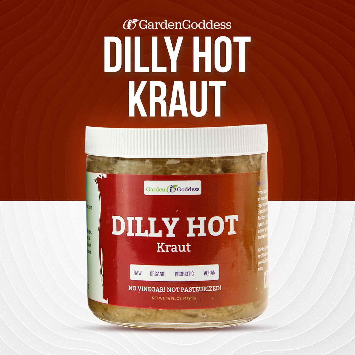 4 Krauts. Mix & Match. 16oz Jars, Pickled & Fermented from Garden Goddess