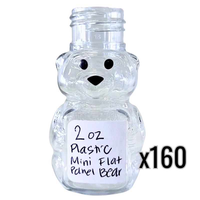 2 oz Plastic Mini Flat Panel Honey Bears, image 5 of 7