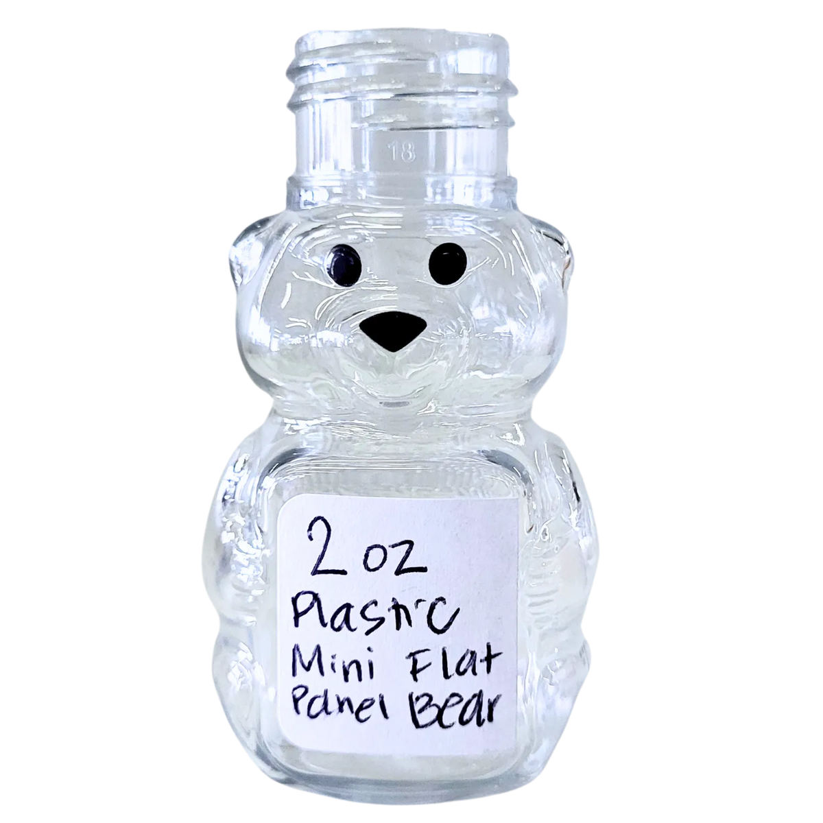 2 oz Plastic Mini Flat Panel Honey Bears by Foxhound Bee Company