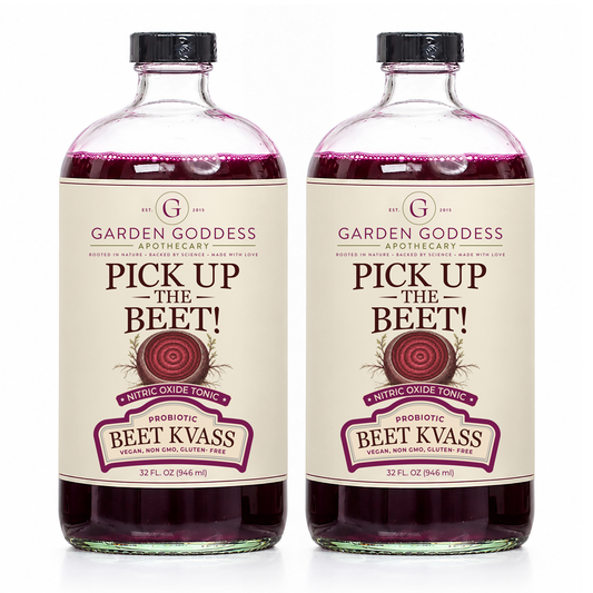 2-Pack Organic Probiotic Raw Beet Juice Kvass 32oz