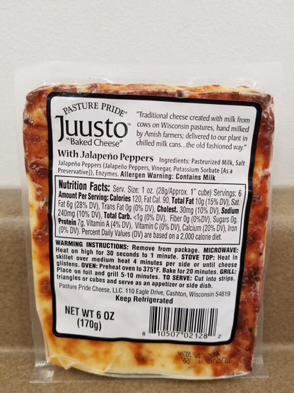 Juusto with Jalapeno Peppers, 6 oz