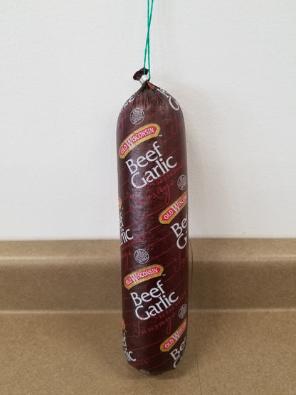 1.5 lb Summer Sausage, Hand Tied Old Wisc., Garlic