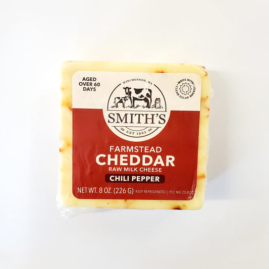Chili Pepper Cheddar, Cheese from Smith's Country Cheese