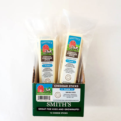 Plain Cheddar Cheese Stick Box from Smith's Country Cheese