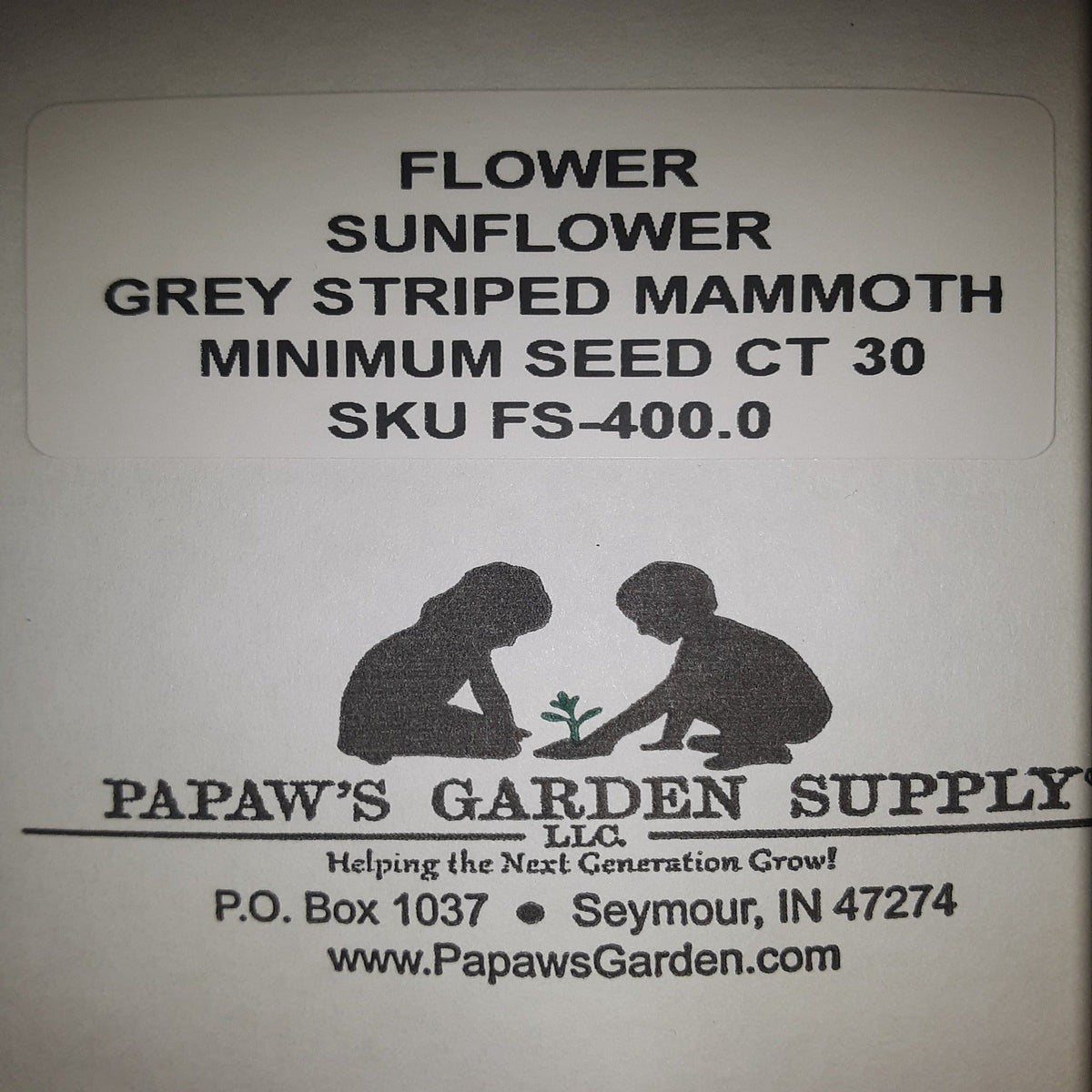 Mammoth Grey Striped Sunflower Seeds, image 3 of 4