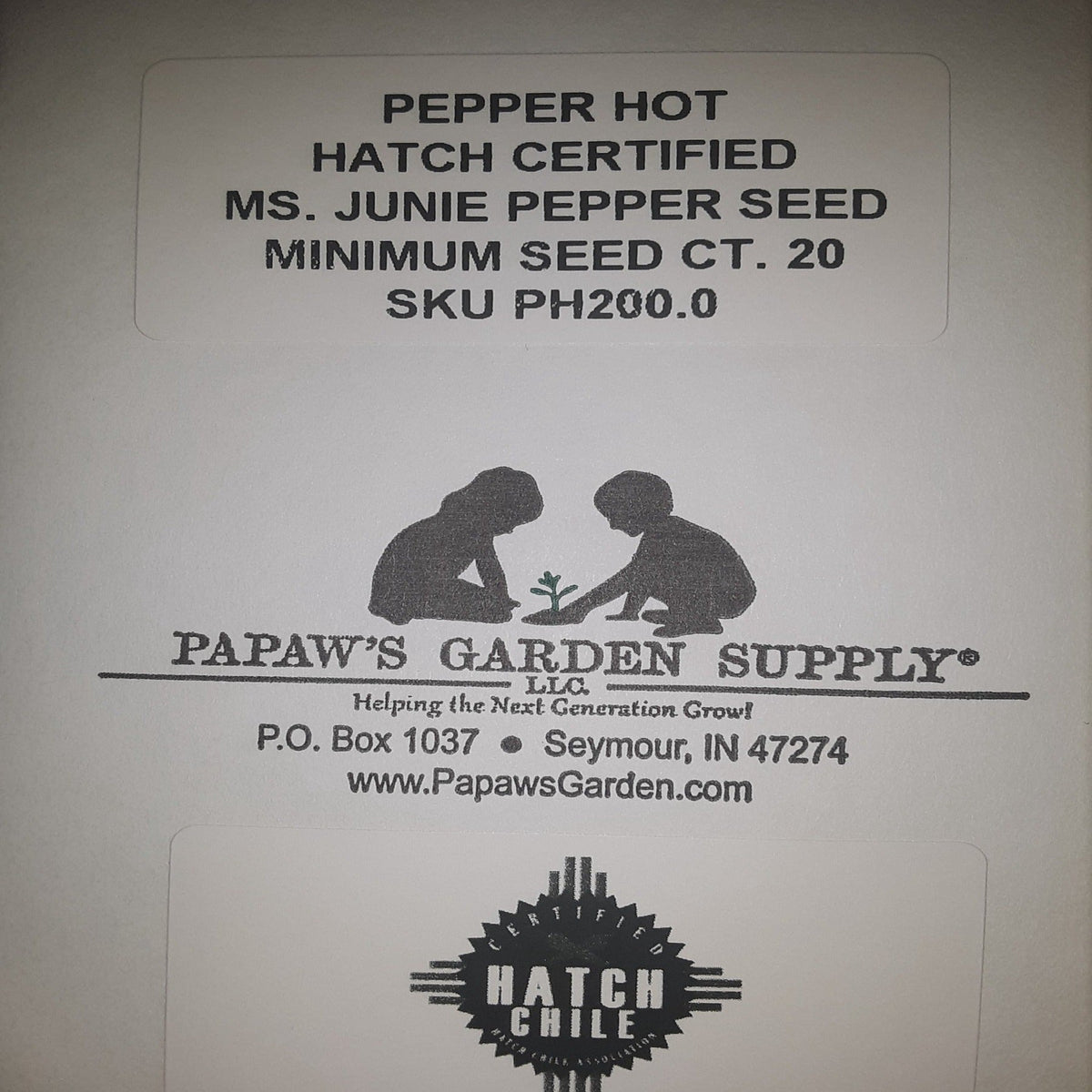 Hatch Cert. Ms. Junie Chile Hot Pepper Seeds, image 4 of 6