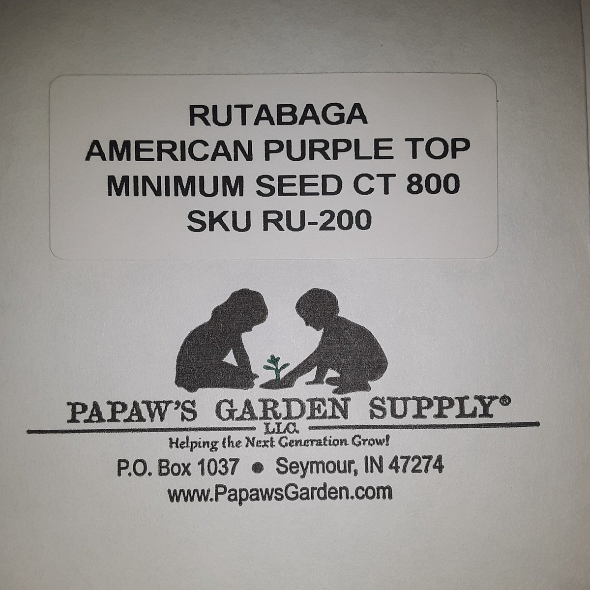American Purple Top Heirloom Rutabaga Seeds, image 3 of 5
