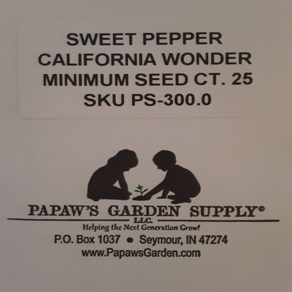 California Wonder Sweet Bell Pepper Heirloom Seeds, image 2 of 5