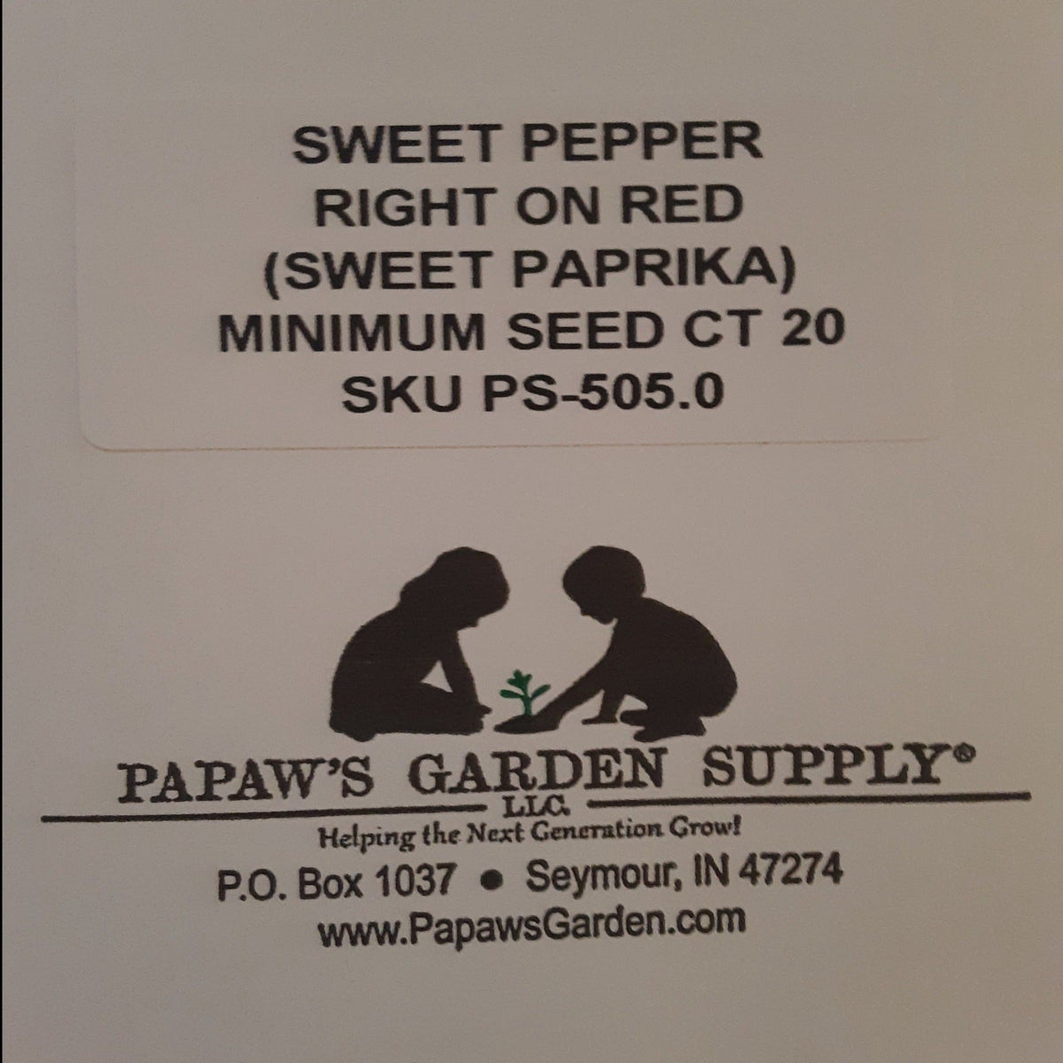 Right on Red Hybrid Sweet Paprika Pepper Seeds, image 3 of 5