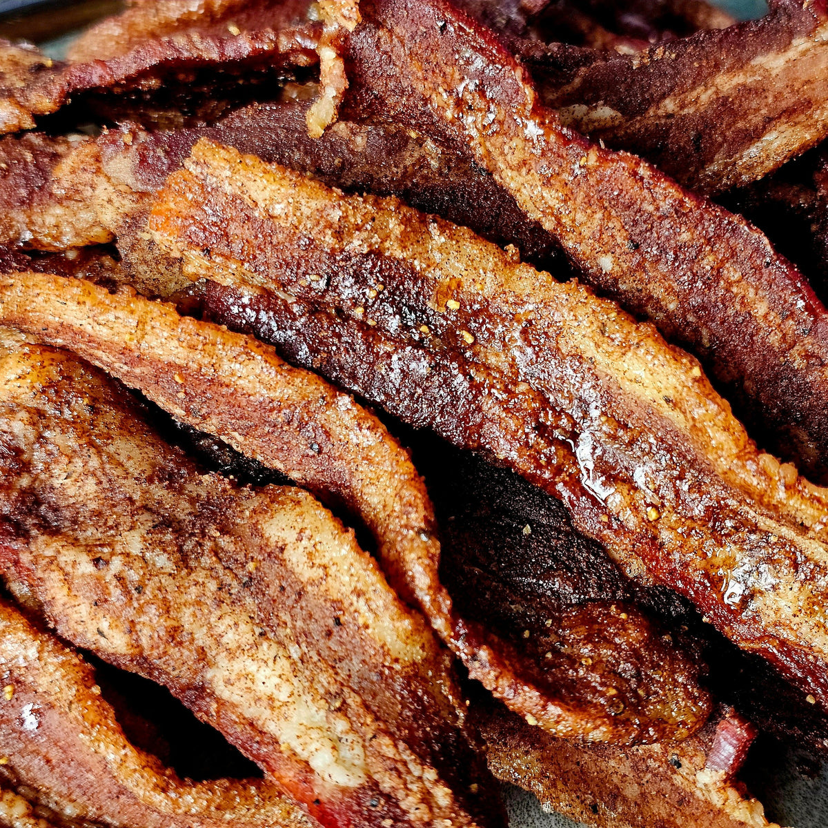 Brown Sugar-Cinnamon Premium Bacon Jerky, Bacon Jerky from Cedar Valley Cuts