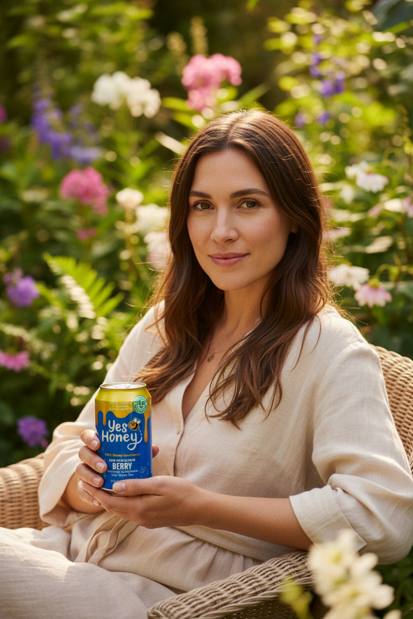 Sparkling Honey Sweetened Berry Tea Case, Beverage from Yes Honey
