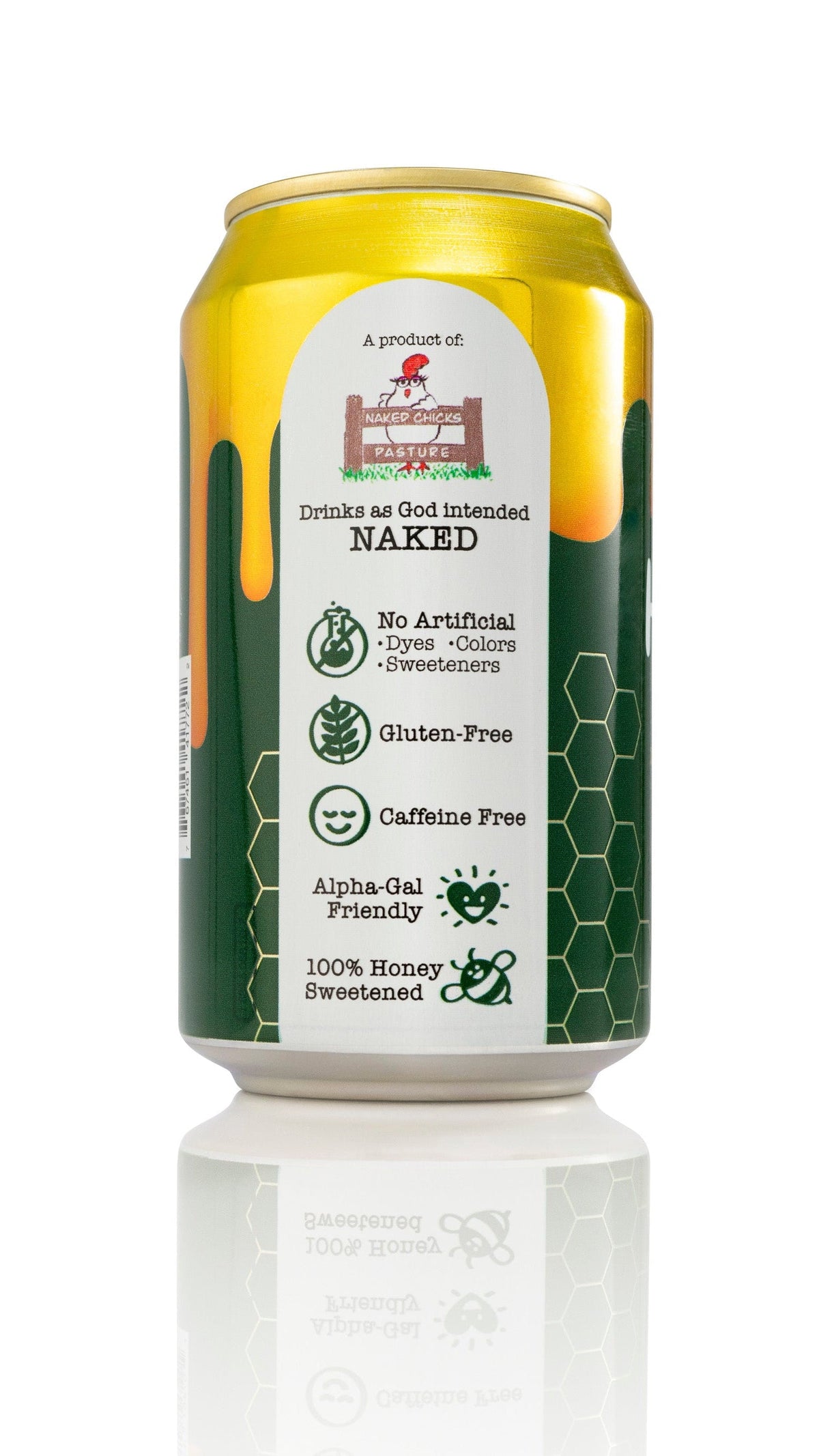 Sparkling Honey Sweetened Ginger Ale Soda Case, Beverage from Yes Honey