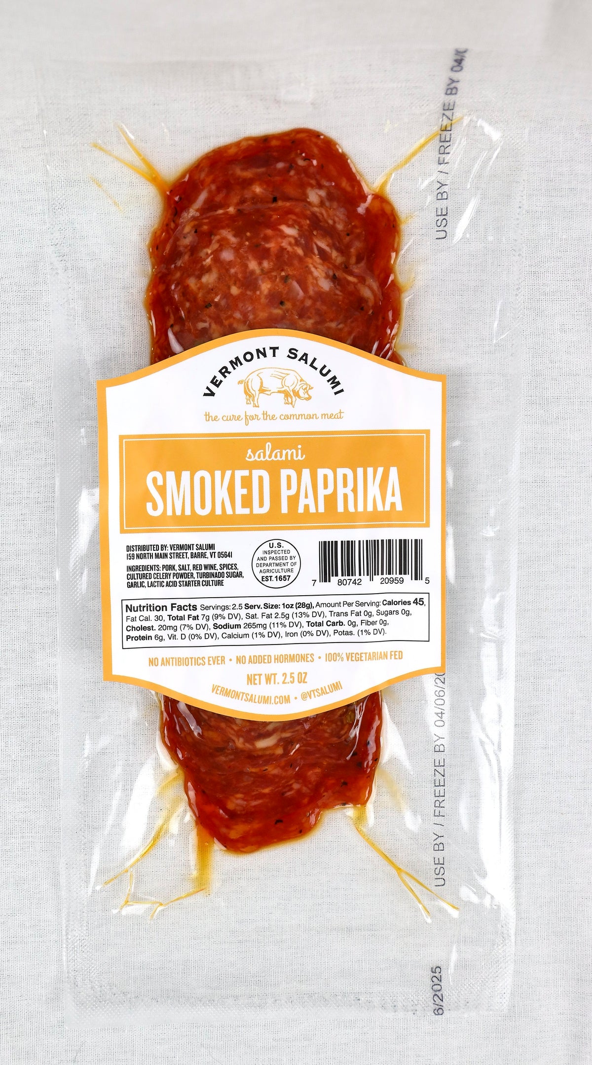 Smoked Paprika Sliced Salami (8 Pack)