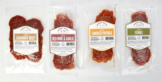 Caraway Beef Sliced Salami, Meat from Vermont Salumi (view 2)